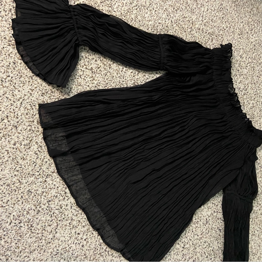 Sheer bardot ruffle top - Picture 6 of 6